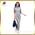 women cotton polyester sports suits sweatshirt sets